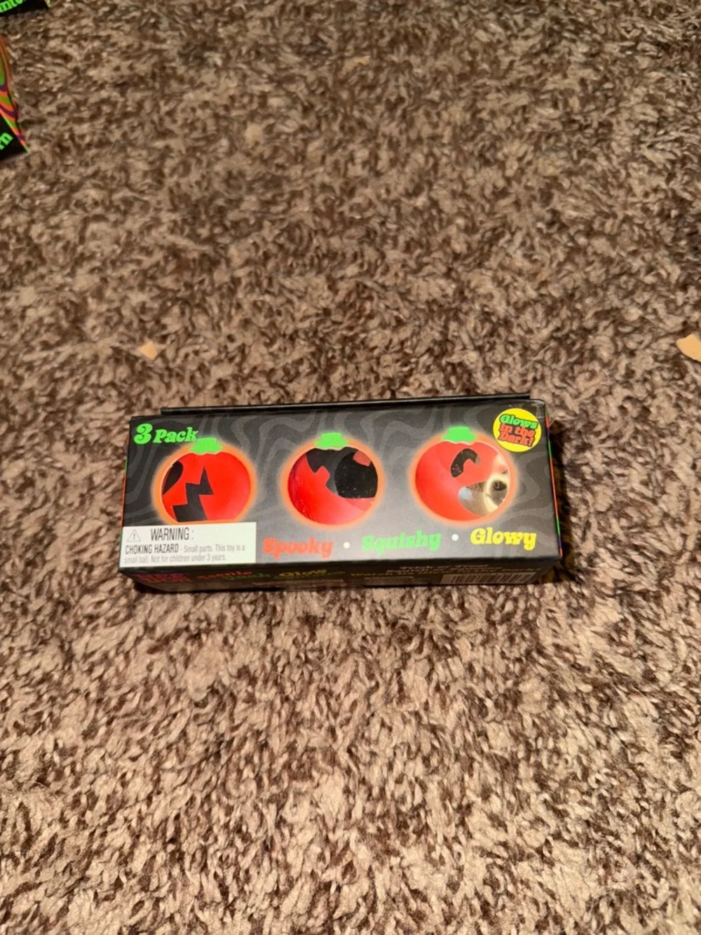 Needoh Teenie Jack-Glow Lanterns 3 Pack Halloween Glow in the Dark